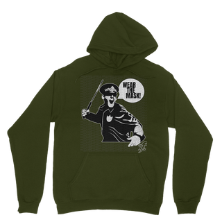 Buy dark-green Wear the Mask Classic Adult Hoodie