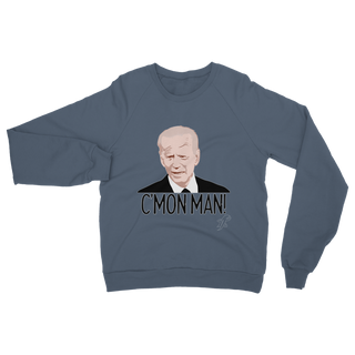 Buy airforce-blue C’mon Man Biden Classic Adult Sweatshirt