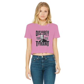 Buy azalea Disobey Cuomo Classic Women's Cropped Raw Edge T-Shirt