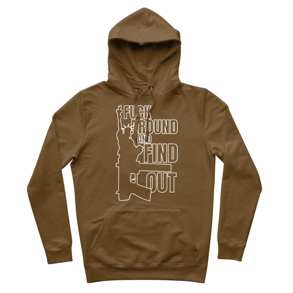 Fuck Around and Find Out Premium Adult Hoodie