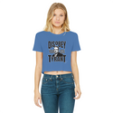 Disobey Cuomo Classic Women's Cropped Raw Edge T-Shirt