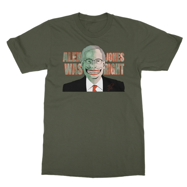 Alex Jones Was Right Classic Adult T-Shirt