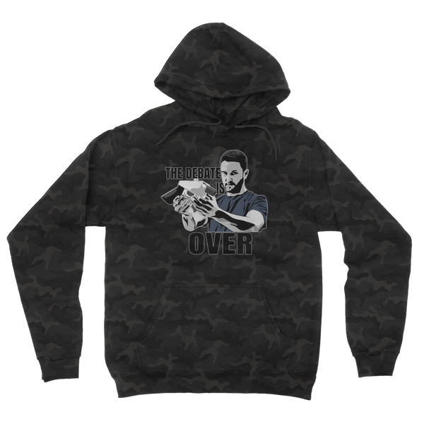 The Debate is Over Camouflage Adult Hoodie
