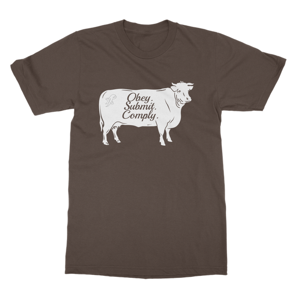Obey. Submit. Comply. Cattle Classic Adult T-Shirt