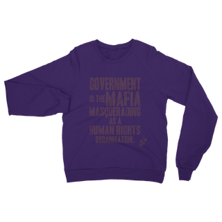Buy purple Government is the Mafia Classic Adult Sweatshirt