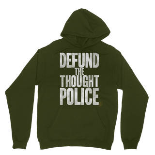 Buy dark-green Defund the Thought Police Classic Adult Hoodie
