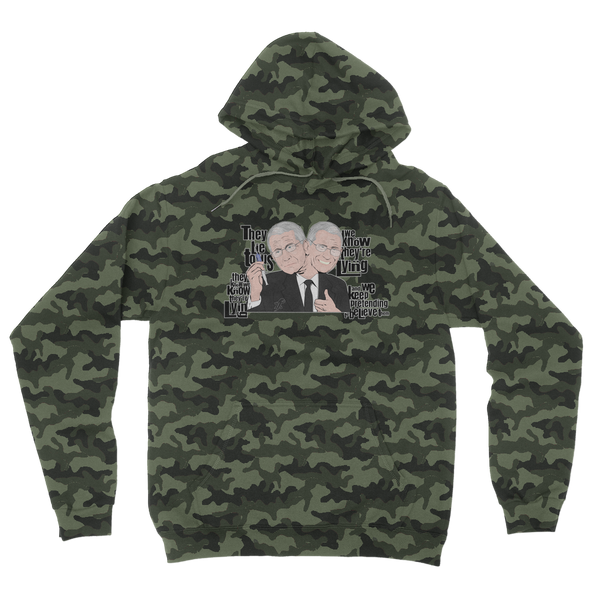 They Lie Camouflage Adult Hoodie