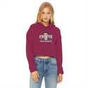 Free Ross Ladies Cropped Raw Edge Hoodie