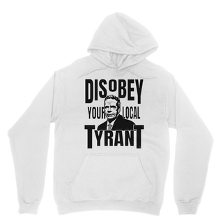 Buy white Disobey Cuomo Classic Adult Hoodie