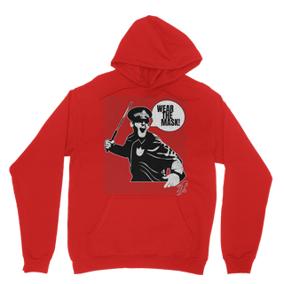 Buy red Wear the Mask Classic Adult Hoodie