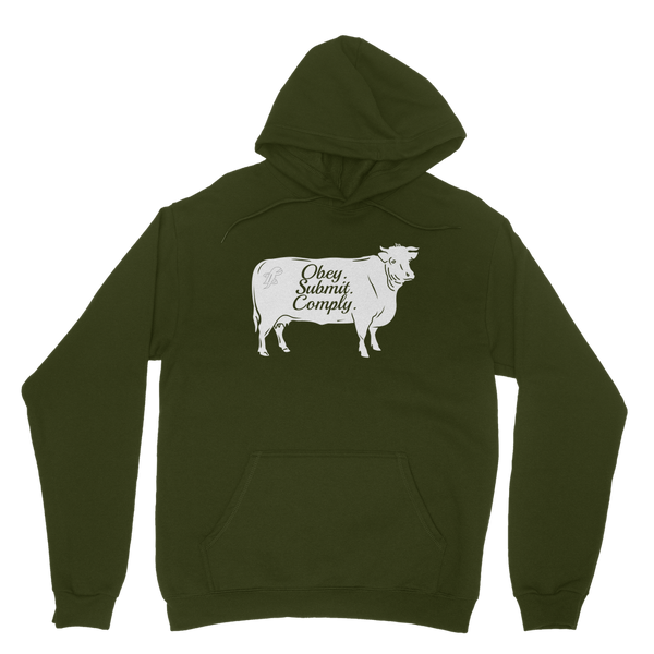 Obey. Submit. Comply. Cattle Classic Adult Hoodie