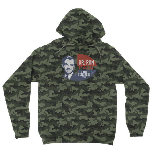 Ron Paul for Congress Camouflage Adult Hoodie