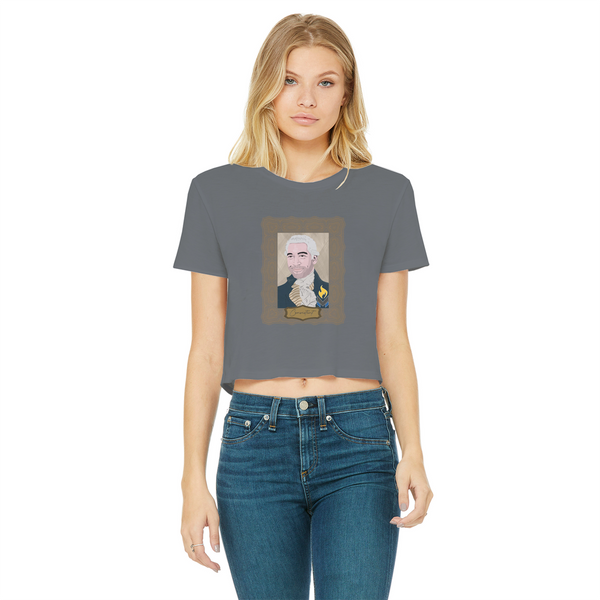 Consistent Classic Women's Cropped Raw Edge T-Shirt