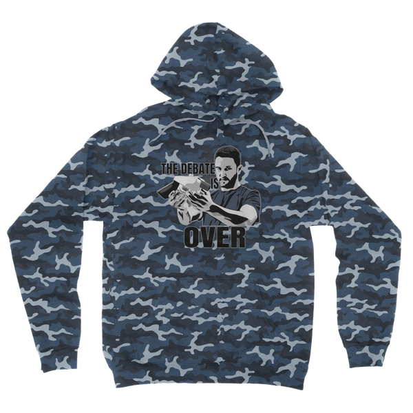 The Debate is Over Camouflage Adult Hoodie