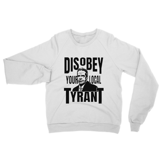 Buy white Disobey Cuomo Classic Adult Sweatshirt