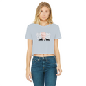 ADRENOCHROME Classic Women's Cropped Raw Edge T-Shirt