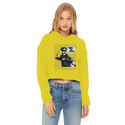 Wear the Mask Ladies Cropped Raw Edge Hoodie