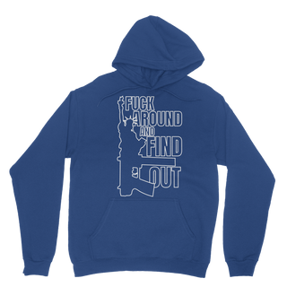 Buy royal-blue Fuck Around and Find Out Classic Adult Hoodie