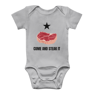 Buy light-grey Come and Steak it Classic Baby Onesie Bodysuit