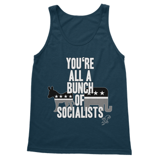 Buy navy You’re All A Bunch Of Socialists Classic Women's Tank Top