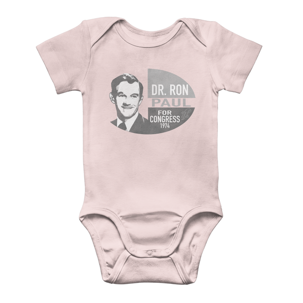 Ron Paul for Congress B&W Classic Baby Onesie Bodysuit