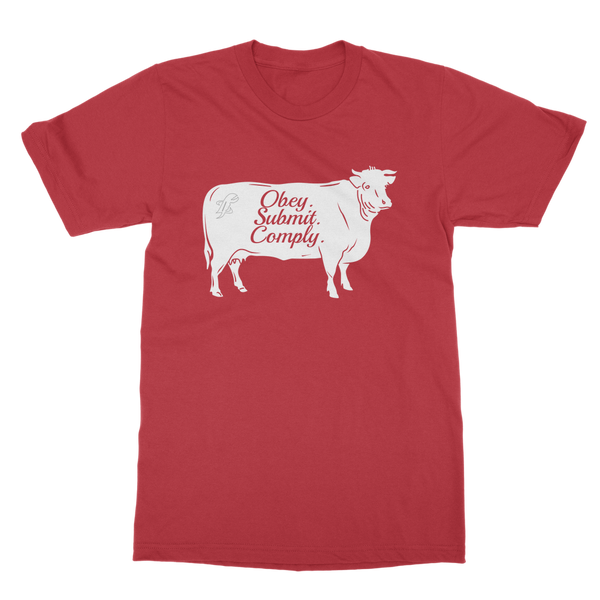 Obey. Submit. Comply. Cattle Classic Adult T-Shirt