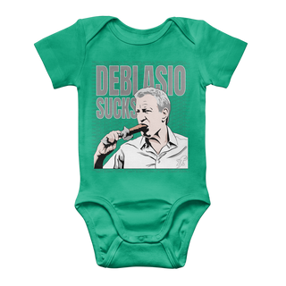 Buy kelly-green DiBlasio Sucks Classic Baby Onesie Bodysuit