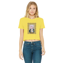 Consistent Classic Women's Cropped Raw Edge T-Shirt