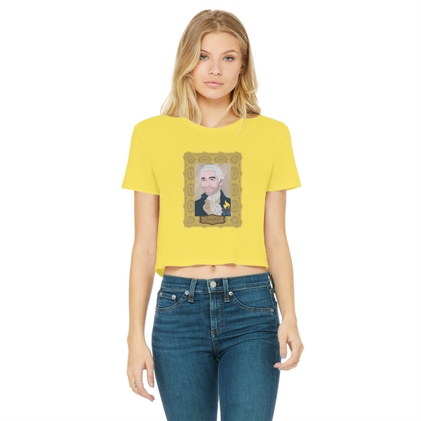 Consistent Classic Women's Cropped Raw Edge T-Shirt