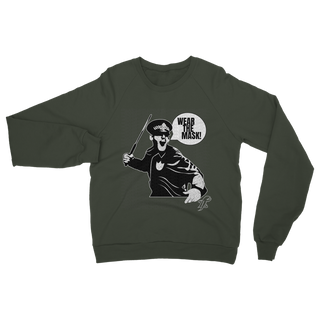 Buy olive-green Wear the Mask Classic Adult Sweatshirt