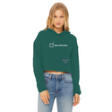 None of the Above Ladies Cropped Raw Edge Hoodie