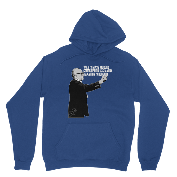 Taxation is Robbery Rothbard B&W Classic Adult Hoodie