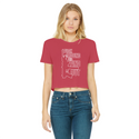 Fuck Around and Find Out Classic Women's Cropped Raw Edge T-Shirt