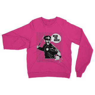 Buy safety-pink Wear the Mask Classic Adult Sweatshirt