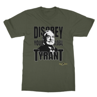 Buy army-green Disobey Soros Classic Adult T-Shirt
