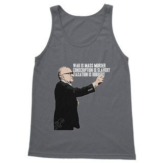 Buy dark-grey Taxation is Robbery Rothbard Classic Adult Vest Top