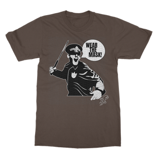 Buy dark-chocolate Wear the Mask Classic Adult T-Shirt