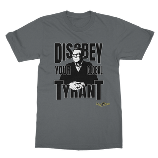 Buy dark-grey Disobey Gates Classic Adult T-Shirt