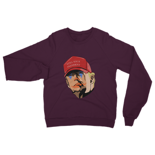 Buy burgundy Joker Trump Classic Adult Sweatshirt