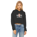 Free Ross Ladies Cropped Raw Edge Hoodie