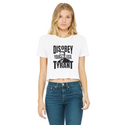 Disobey Cuomo Classic Women's Cropped Raw Edge T-Shirt