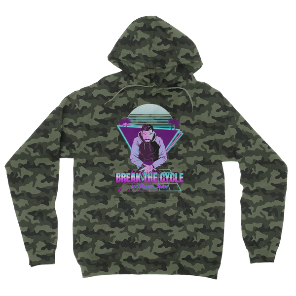 Break The Cycle Logo Camouflage Adult Hoodie