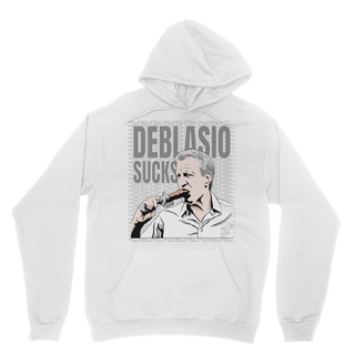 Buy white DiBlasio Sucks Classic Adult Hoodie