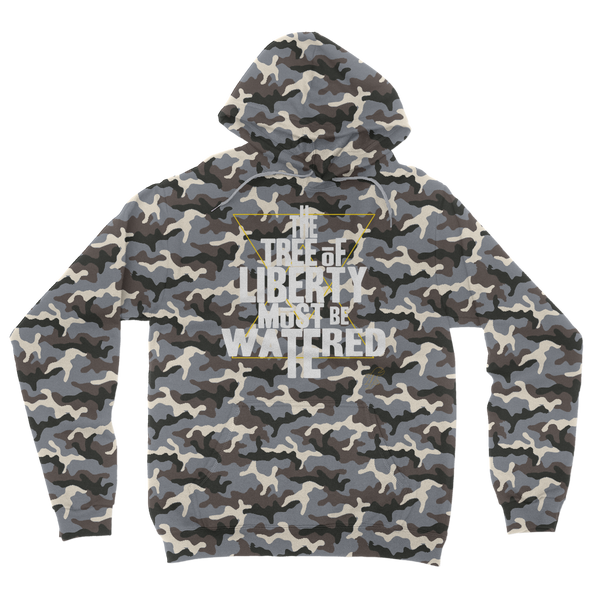 The Tree Must Be Watered Camouflage Adult Hoodie
