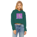 High on Liberty RP Ladies Cropped Raw Edge Hoodie