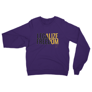 Buy purple Legalize Freedom Classic Adult Sweatshirt