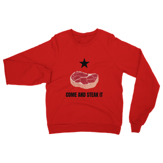Buy red Come and Steak it Classic Adult Sweatshirt
