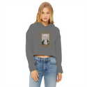Consistent Ladies Cropped Raw Edge Hoodie