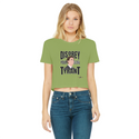 Disobey Your Global Tyrant Trudeau Classic Women's Cropped Raw Edge T-Shirt