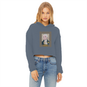 Consistent Ladies Cropped Raw Edge Hoodie